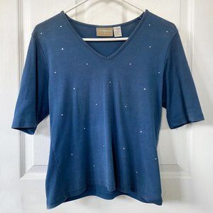 “Liz Claiborne - Lizwear” Size Medium, 100% cotton knit top